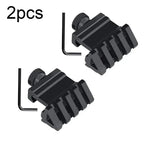 2Pcs 45 Degree Offset Picatinny Weaver 20mm Rail Mount, Side Scope Mount for Optics, Red Dot & Laser Sight