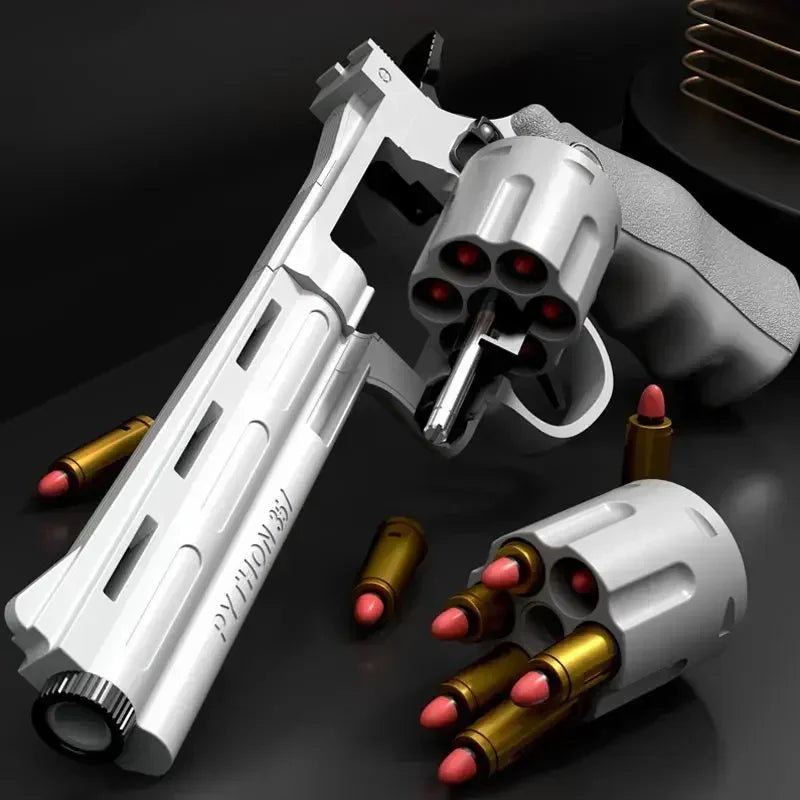 A1 N6 ZP5 357 Revolver Launcher Pistol EVA Soft Dart Bullet Toy Gun Airsoft CS Outdoor Shooting Game Paintball Kids Adult GiftF