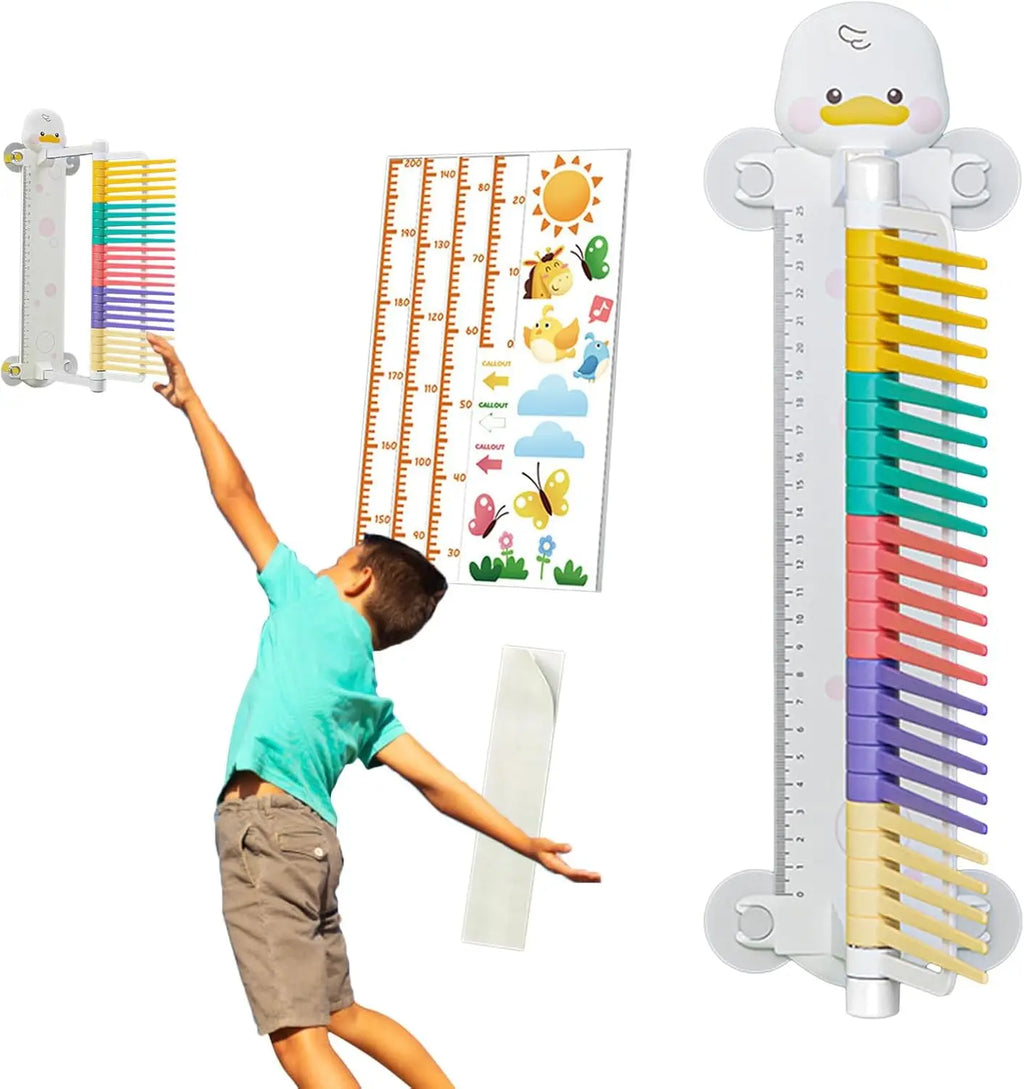 Child Versatile Vertical Jump Trainer Adjustable High Jump Test Pole for Basketball Football Touching Patting Measuring Tool Set