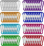 Carabiner Keychain D-ring Buckle Spring Carabiner Snap Hook Clip Keychains Camping Accessories Multifunctional Stainless Steel