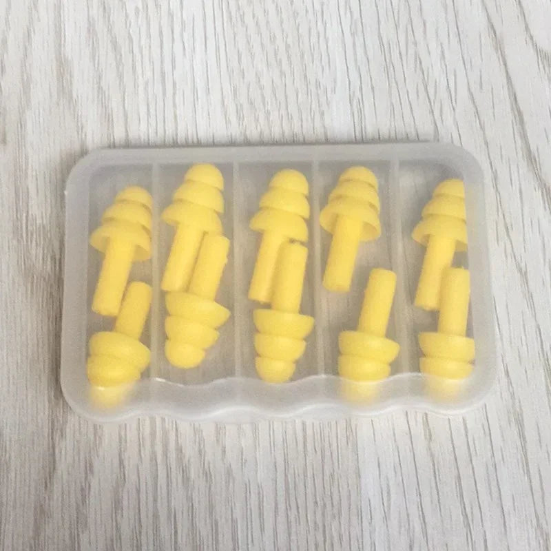 5Pairs Soft Silicone Earplugs Anti-Noise Waterproof Diving Ear Clips for Swimming Protection Adult & Child Swimmers
