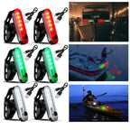 Boat Navigation Lights Kayak Lights for Night Operated Boat Stern Led Boats Safety for Pontoon Dinghy 4 Types Flashing Mode