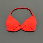 Histello Sports Strappy Bra Women Yoga Tank Bra Seamless High Support Fitness Workout Top Running Exercise Halter Gym Bras