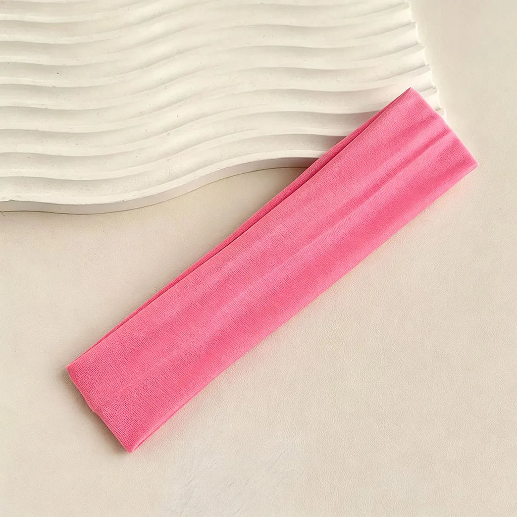 Four Seasons Solid Sports Headbands For Women Fitness Running Yoga Solid Color Elastic Hairbands Stretch Makeup Hair Accessories