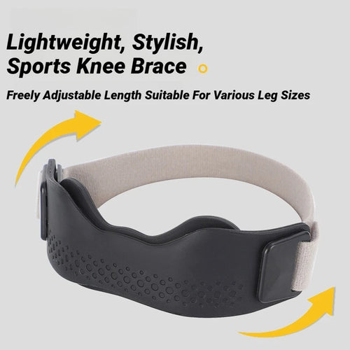 2Pcs Soft Pressurize Knee Patella Support Cushion Pressure Adjustable Strap Sport Wrap For Sports Silicone Patellar Tendon
