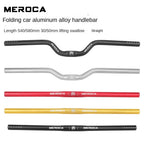 MEROCA Bike Handlebar 25.4X540/580mm Aluminum Alloy Bicycle Riser Handlebar Straight/Swallow Cycling Accessories