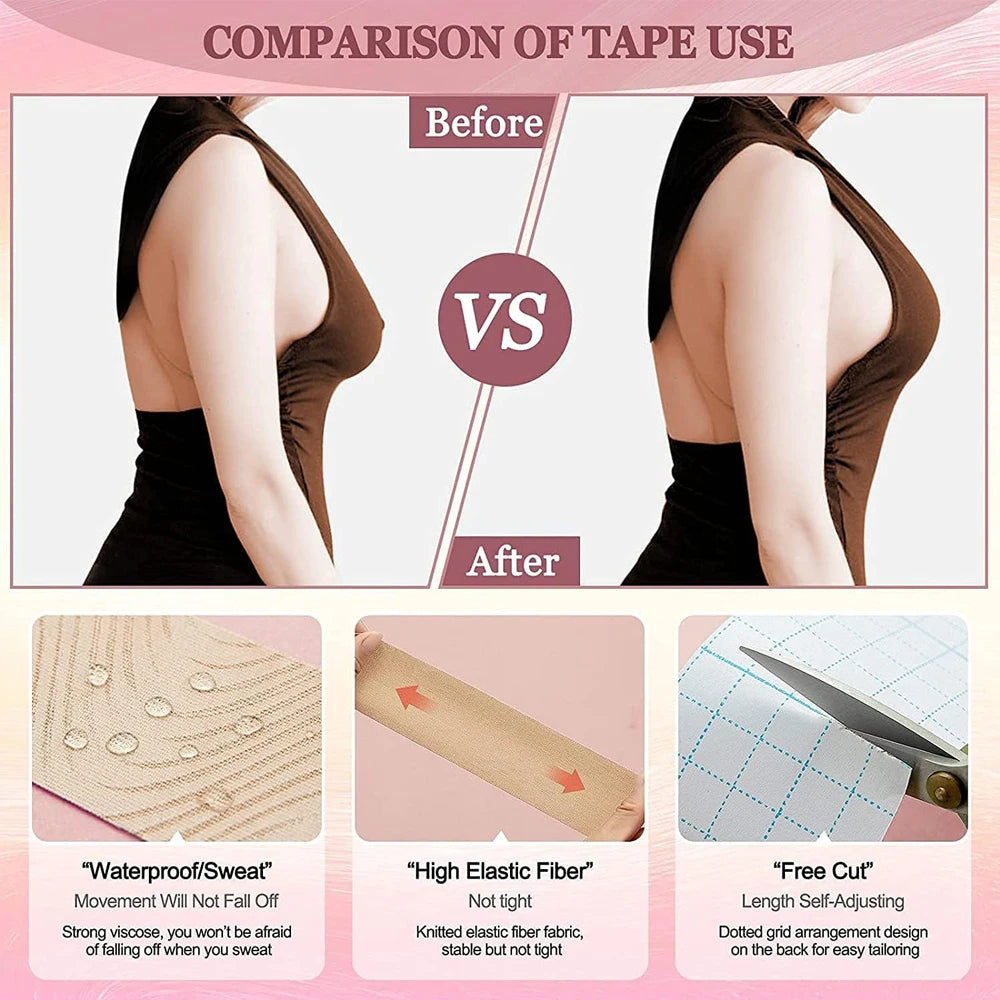 1 Roll Kinesiology Tapes,Waterproof Athletic Tape,Uncut Kinetic Tape,Elastic Muscle Tape,Sports Tapes for Exercise & Daily Use