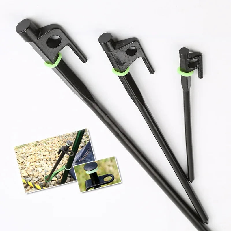 50Pcs/Pack Camping Nail Night Vision Luminous Ring Round Multi-functional Tents Accessories