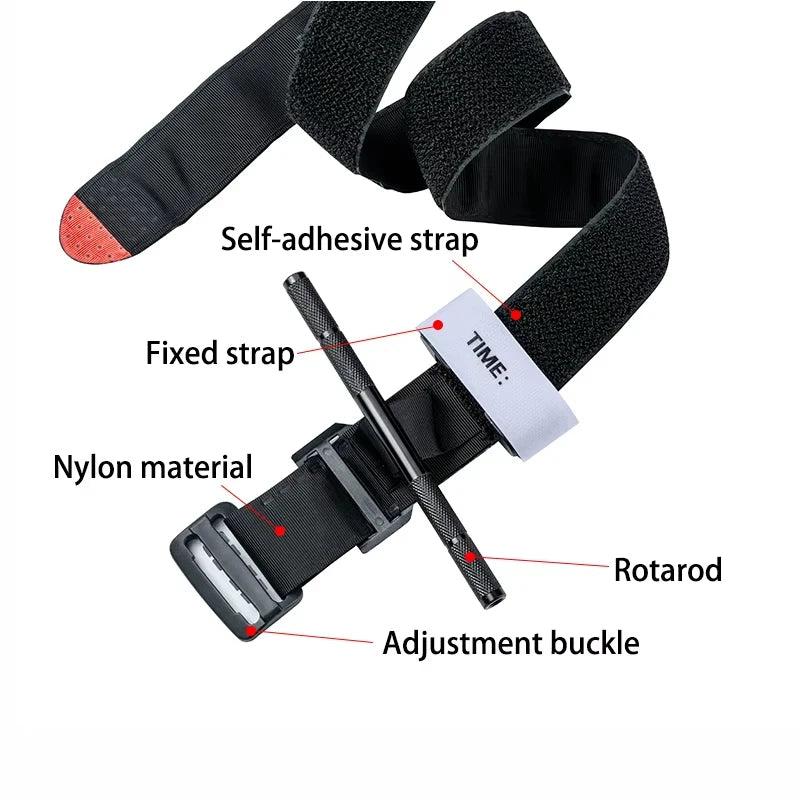 Tactical First Aid New Metal Aluminum Rod Tourniquet 1pcs Survival Hemostasis Second Generation Upgrade Repeated Use Strengthen