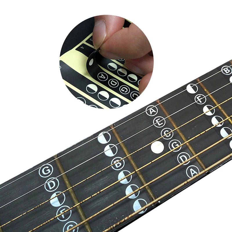 NEW Guitar Fretboard Notes Map Labels Stickers Fingerboard for 6 String Acoustic