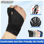 1Pcs Flexible Splint Wrist Thumb Support Brace For Tendonitis Arthritis Breathable Protector Guard Fits Right And Left Hand