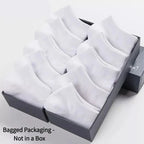 5/10 Pairs Unisex Ankle Socks Solid Color Black White Gray Cotton Deodorant Breathable Running Sports Socks New Spring Summer