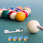Billiard Cue Tip Repair Kit Pool Cue Repair Set Include Cue Clamp Pool Cue Tips Billiard Cue Tips Billiards Shaper Chalk Cubes