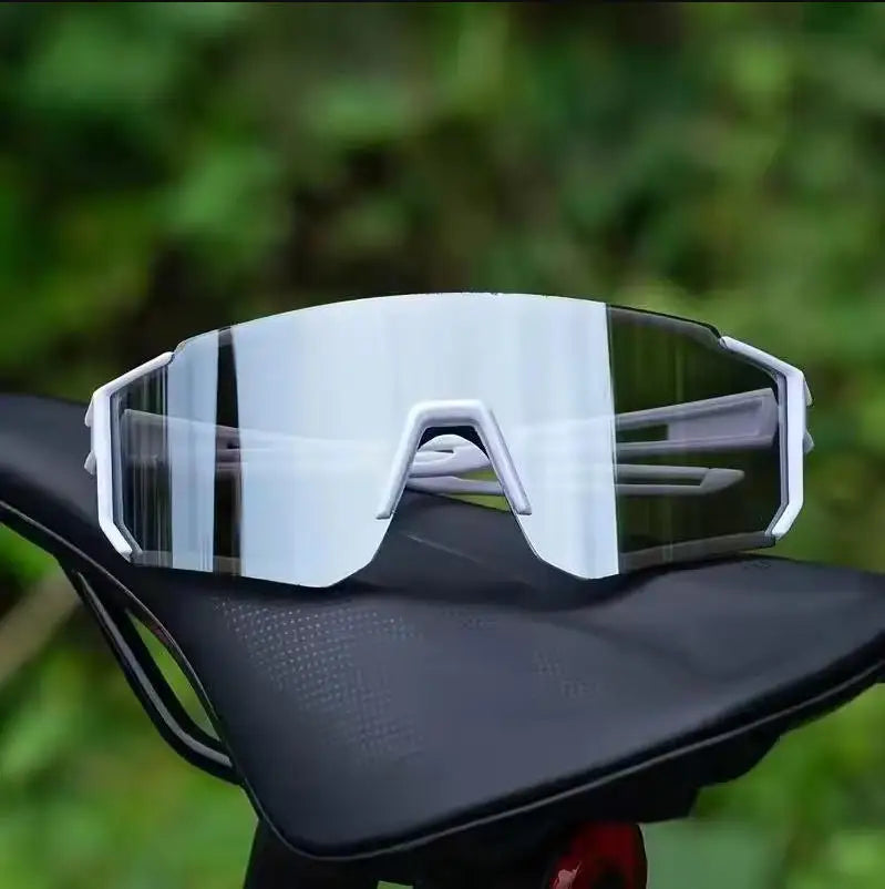 Men Women Photochromic Cycling Glasses UV Protection Windproof Sports Running Outdoor Sunglasses