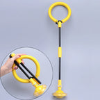 Bounce Ball Elastic Flash Ball Self Luminous Adult Children Rotation Jump Ring Fitness Set Foot Single Leg Swing Ball New Gift