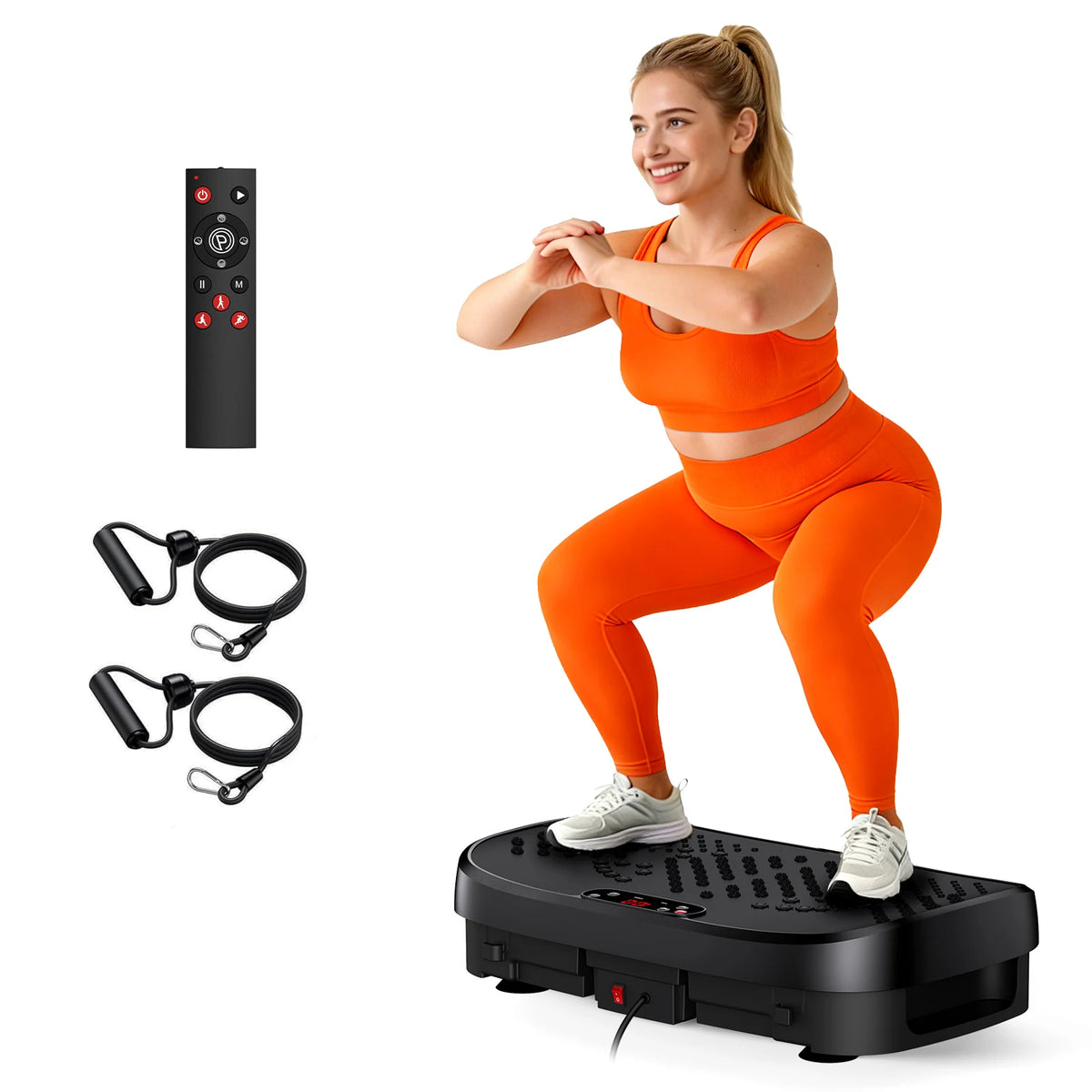 Magnetic Vibration Plate Exercise Machine Fat Burning 120 Levels 330lbs Portable Quiet Home Fitness  APP Control Workout Platform for Home Gym Body Shaping Gift for Women Men