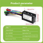 ABME 36V 48V 250W 350W 17A Three Mode Brushless Controller With Speed Limit Line For Ebike Electric Scooter