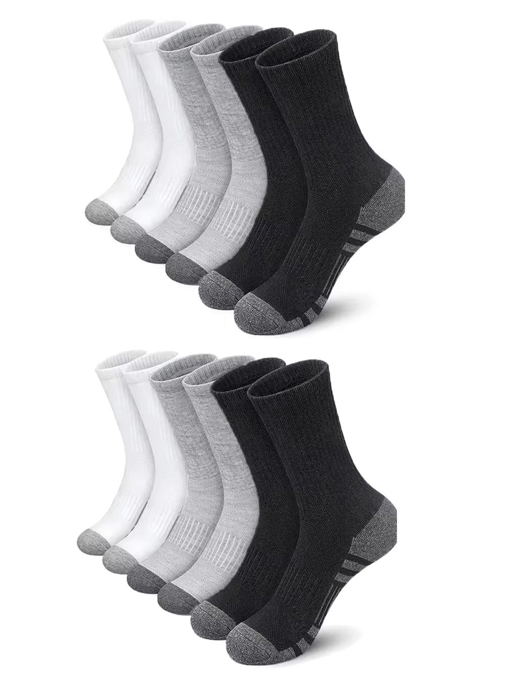 5Pairs Men's Outdoor Gym Socks High Quality Comfortable Soft Ground-Gripping Football Large Size New Style