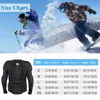 BEN KEN Ski Protective Ski Collision Clothing Inner Soft Armor Body Protective Clothing Suitable for Sports Ski Clothing Clothes