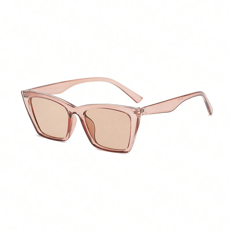 Vintage Small Frame Cat Eye Sunglasses Women Square Sun Glasses Female Brand Designer Retro Cateye Shades Fashion Oculos UV400