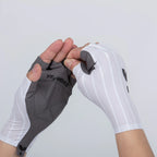 YKYWBIKE Cycling Gloves Woven Aerodynamic Striped Bicycle Sports Gloves Anti-Slip Riding Gloves Shock-absorbing Road Bike Gloves
