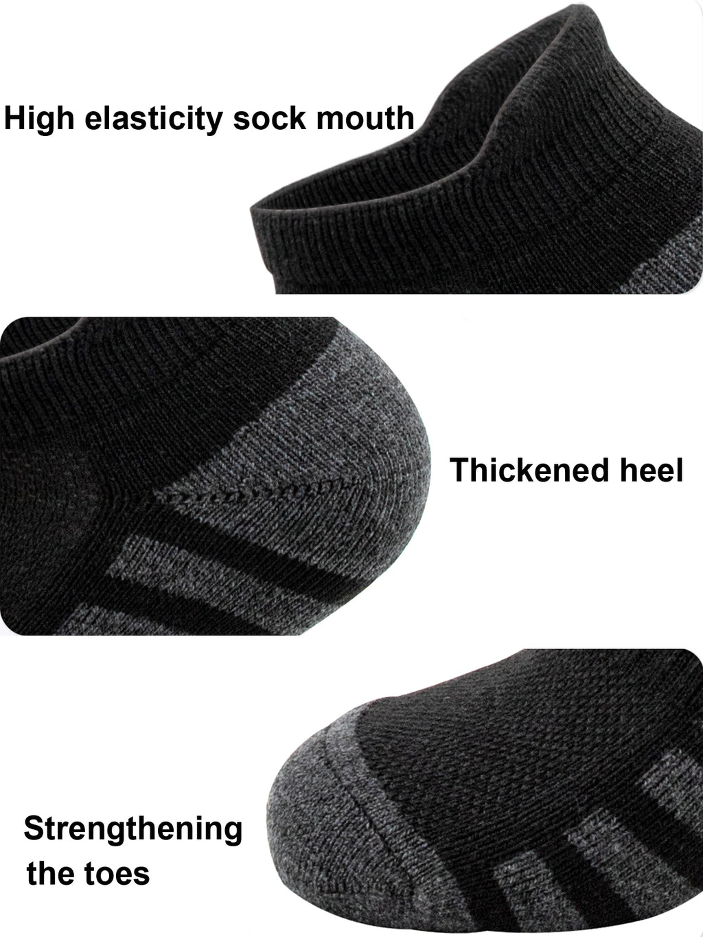 12/24Pairs Ankle Athletic Running Socks Cushioned Breathable Low Cut Sports Tab Socks For Men And Women