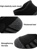 12/24Pairs Ankle Athletic Running Socks Cushioned Breathable Low Cut Sports Tab Socks For Men And Women