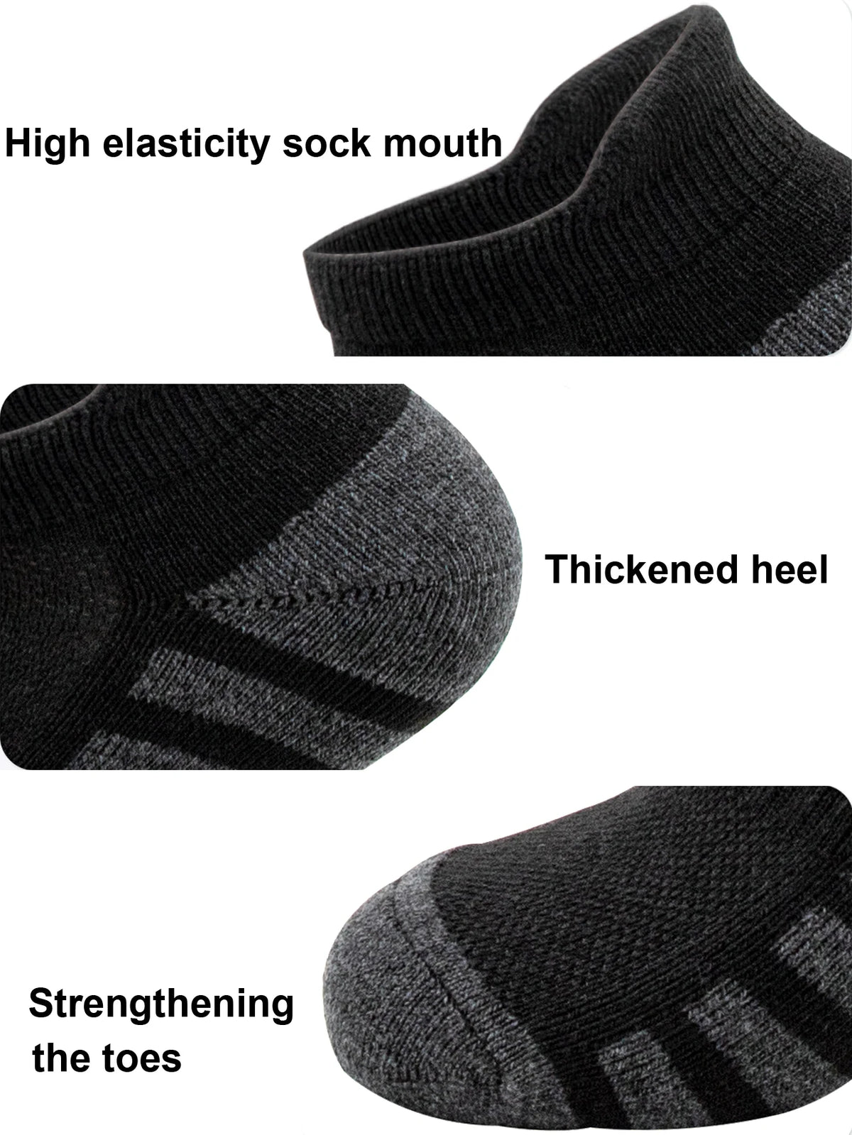 12/24Pairs Ankle Athletic Running Socks Cushioned Breathable Low Cut Sports Tab Socks For Men And Women