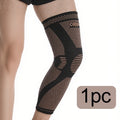 1Pcs Copper Long Knitted Compression Knee Braces - Full Leg Compression Sleeves for Men & Women - Support for Exercise ﻿