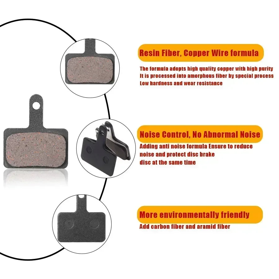 Brake Disc Pads for KuKirin G2 Master / G4 Smart / G3 PRO Electric Scooter Hydraulic Semi-metal Metal Brake Pads Accessories