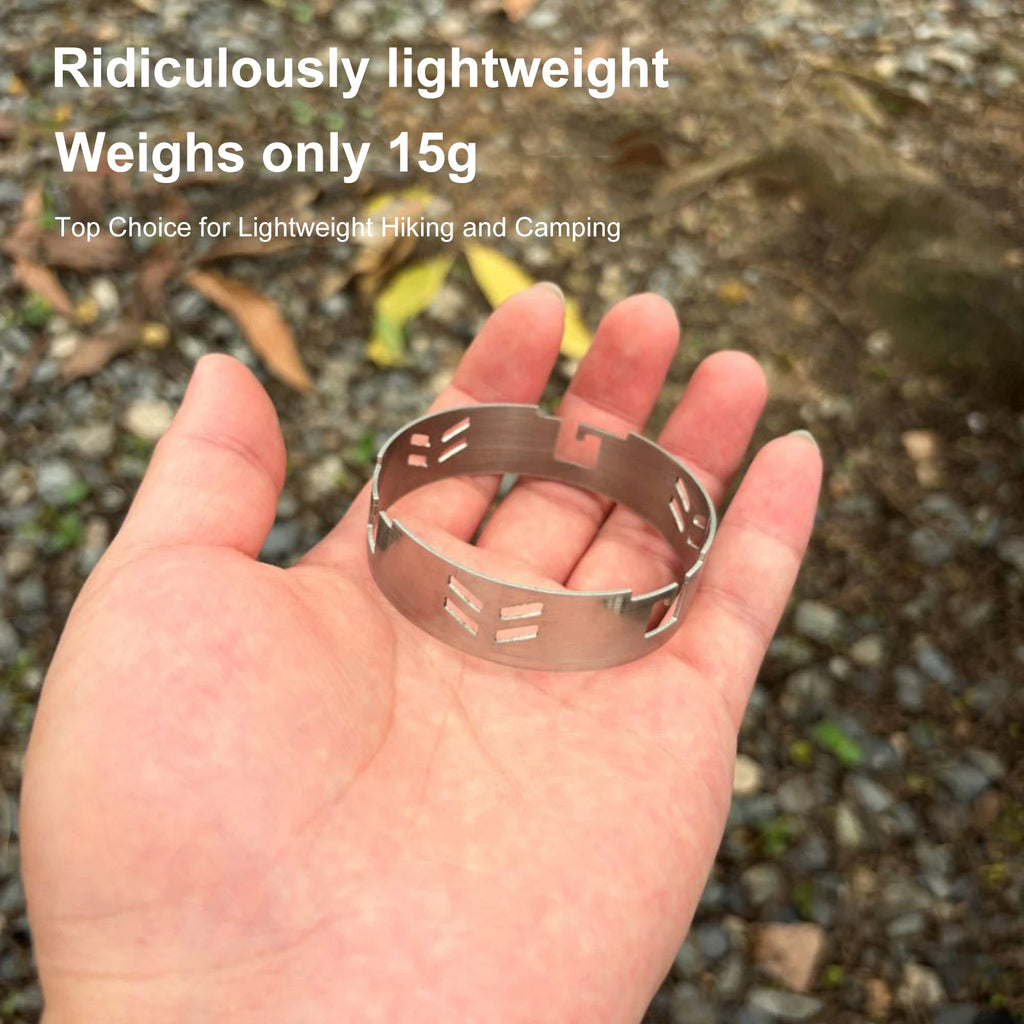 Outdoor Gas Wind Shield Stainless Steel Windproof Ring Camping Stove Support Rack for SOTO Spider Stove ST310 Brothers BRS3000T