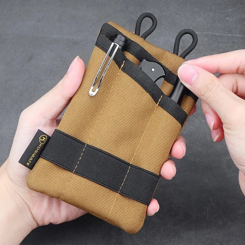 Mini EDC Pouch Multifunctional Outdoor Sports Camping Hiking Purse Wear-resistant for Camping Hiking Mountaineering