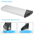 48V 10.4Ah/14Ah Replacement Battery for Lectric XP 3.0 Step-Thru Electric Bike Long Range E-Bike Battery Pack | Compatible with Lectric XP 3.0 Step-Thru Models High-Capacity Lithium Ion Battery with Charger