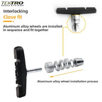TEKTRO 836.12 Bike Brake Pads for V-Brake, Quiet Wear-Resistant Brake Shoes for Mountain Bike Bicycle Aluminum Rim Bicycle Parts