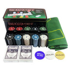Party Table Game Poker Tokens Case Set Poker Game Set 200Pcs Poker Chip With Big Blind Vega For Texas Holdem Outdoor Camping
