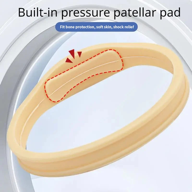 Basketball Kneepad Breathable Silicone Shock-Absorbing Sports Fitness Knee Protector Patella Belt Fixed Patellar Support