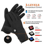 SAVIOR HEAT Heated Mittens Waterproof Electric Heated Skiing Gloves For Men Women Thermal Gloves With Rechargeable Battery Warm