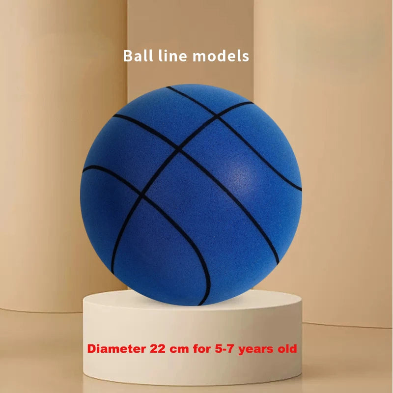 Indoor Silent Basketball and Basket 18/21/24 cm Bouncing Mute Ball Sports and Entertainment Toy Foam Ball No Noise Fast Shipping