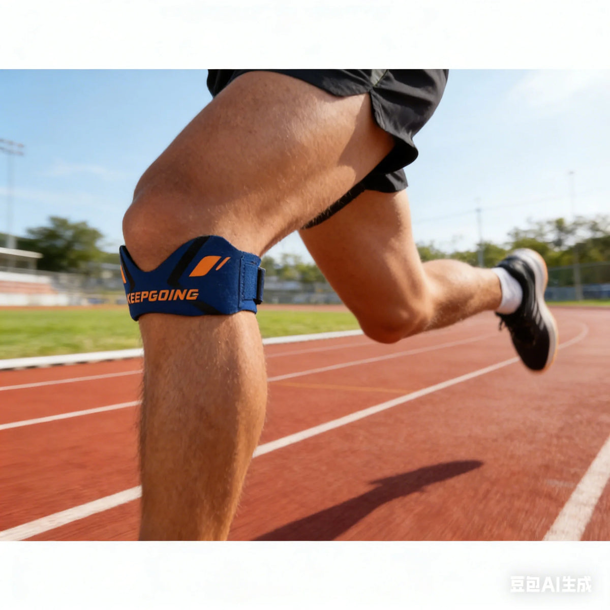 Adjustable Patella Knee Brace Support, Sports Protector Strap for Running Basketball Hiking Gym Workout