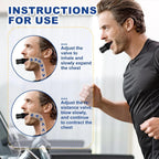 Breathing Trainer Lung Flexer Durable Fitness Exerciser Increases Lung Capacity Breath Adjustable Levels Respiratory Deep Breath