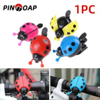 PINMOAP 1PC Ladybug Bicycle Bell Handle Warning Bell Loud Bell Durable Aluminum Alloy PP Material Bicycle Horn Riding Accessorie