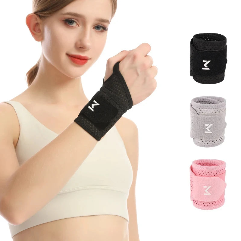 1/2PCS Breathable Mesh Wrist Support Wrap, Compression Wrist Sleeve for Sprain Joint Pain Relief, Sports Injury Protection Brace