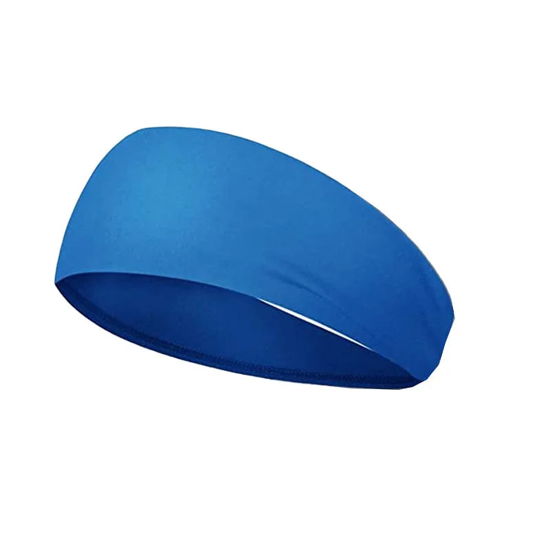 Men Women Sports Headband Sweatband Stretch Elastic Gym Fitness Running Yoga Headwrap Breathable Quick-dry Absorbent Hair Bands