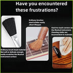 1PC String Fingerboard Cleaning Dust Removal Brush Guitar Care Brush, Double Head Musical Instrument Accessories