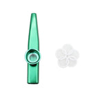 Kazoo Golden Aluminum Alloy with Membrane Flute Diaphragm Mouth Kazoos Musical Instruments