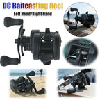 DC Fishing Reel Long Cast Self‑Charging Anti Backlash Electronic Brake Baitcasting Reel Smooth Casting Sound 7.2:1 Ratio