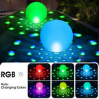 Light Up Beach Balls 40cm Inflatable with Remote Control Waterproof LED Toy for Family Party Swimming Summer Night Outdoor