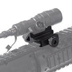 2Pcs 45 Degree Offset Picatinny Weaver 20mm Rail Mount, Side Scope Mount for Optics, Red Dot & Laser Sight