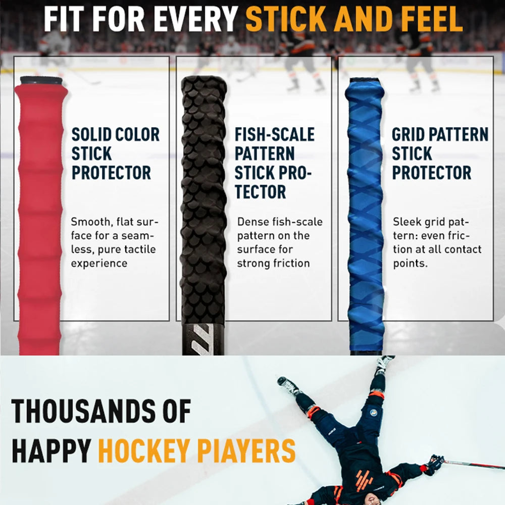 Ice Hockey Sticks Heat Shrinkable Sleeve Hockey Stick Grip Non-Slip Fishing Rod Training Badminton Hockey Equipment Accessories