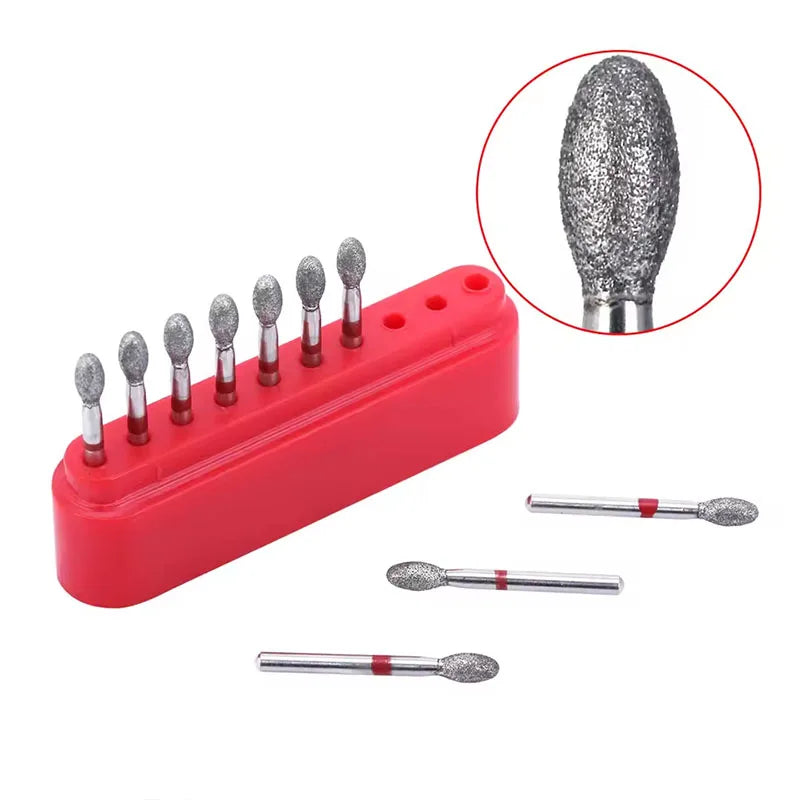 10Pcs/Box Dental Diamond Burs Fine Drills Football Shape Model 368-023F/379-023F for High Speed Handpiece Dentist Material Tool